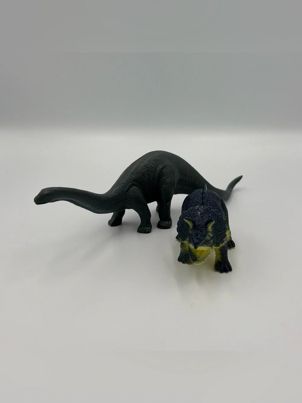 RARE Vintage Retro Dinosaur Figure Toy Lot- Diplodocus + Triceratops